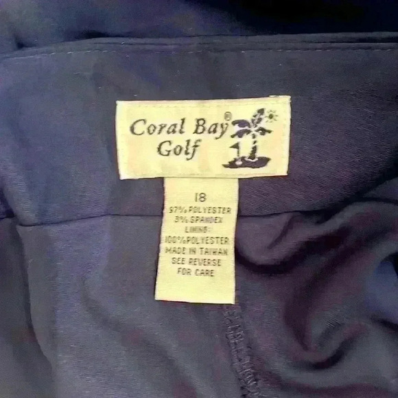 Coral Bay Golf Skort with Pocket Size 18 - Picture 3 of 5